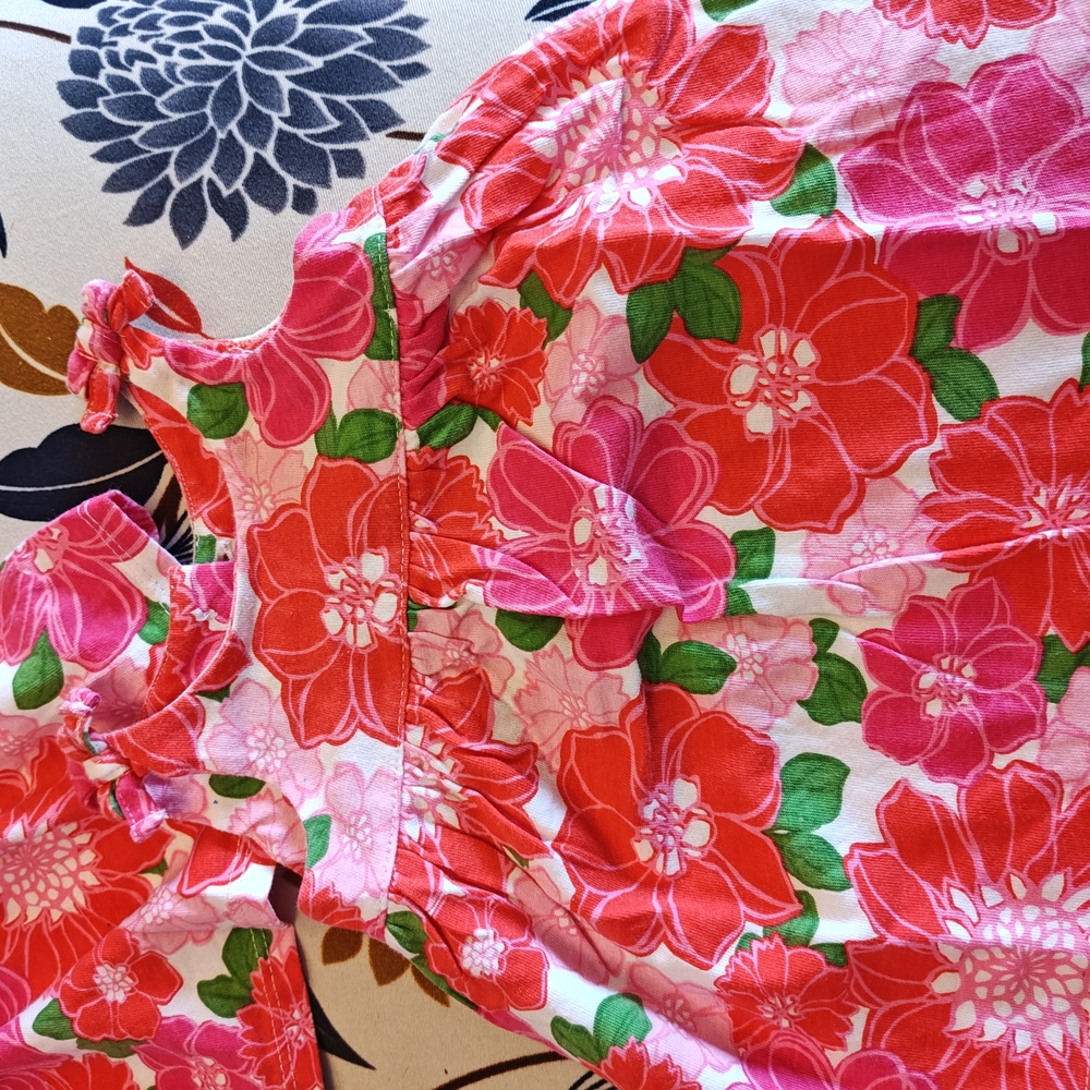 Gymboree Kids Floral Dress - Pink and Red